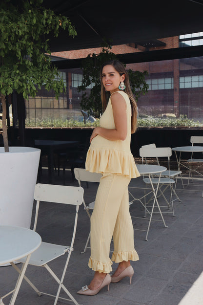 Conjunto de maternidad Imelda, amarillo Ch