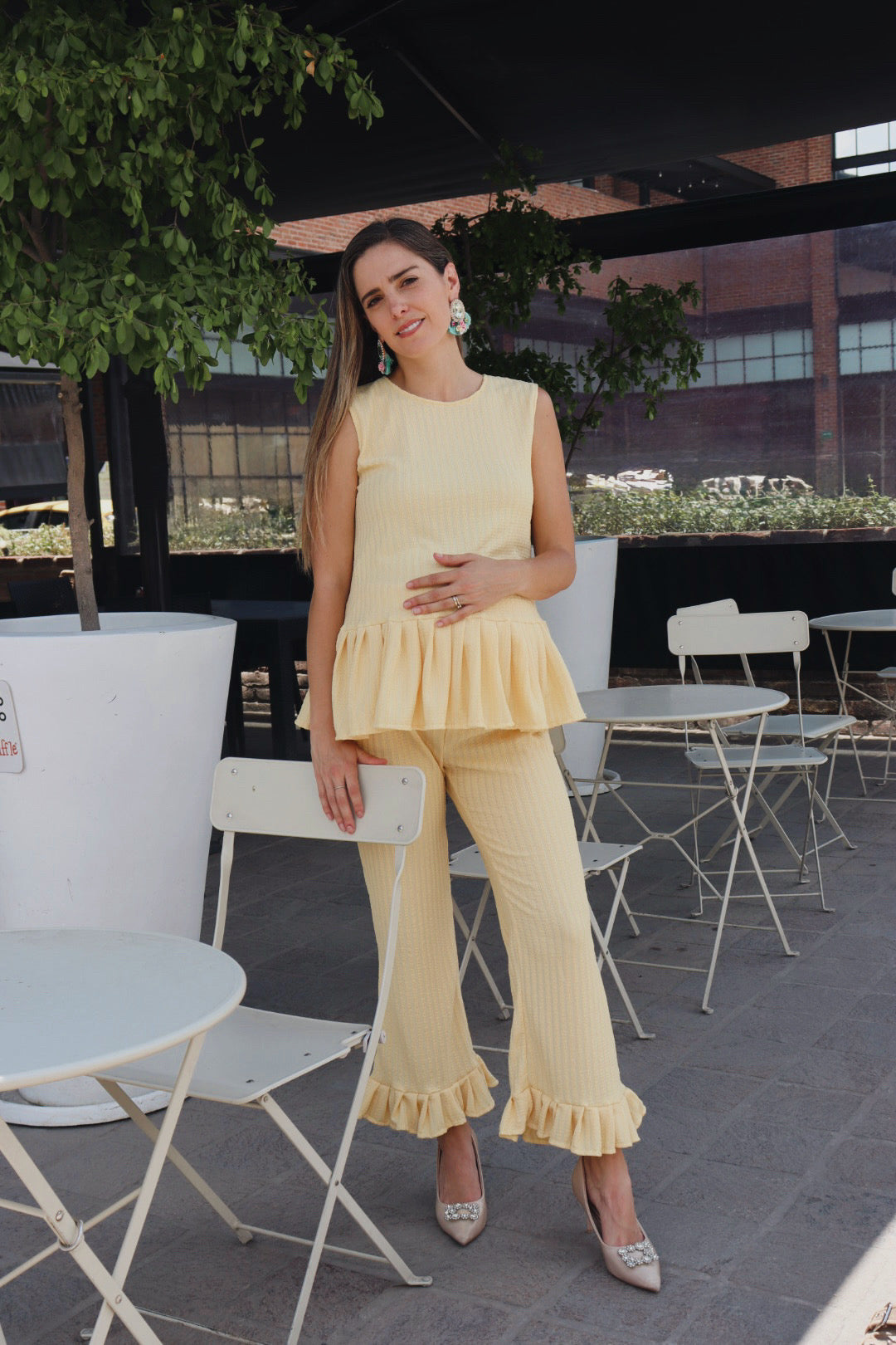 Conjunto de maternidad Imelda, amarillo Ch